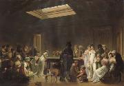 Louis-Leopold Boilly A Game of Billiards oil painting on canvas